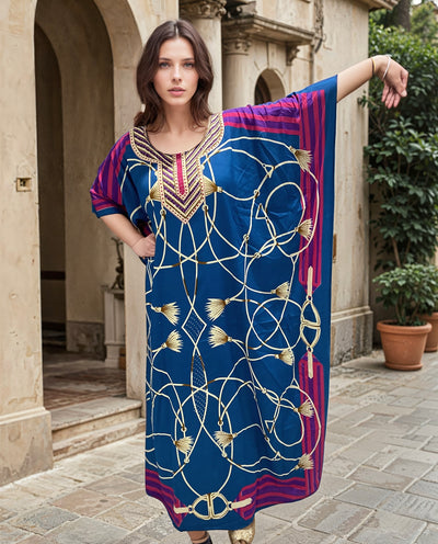 Soft breezy Mia Free Size Kaftan Dress AU 10-26