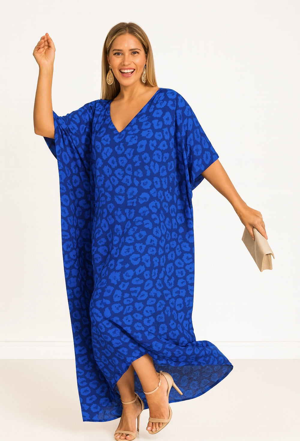 Maya Footprints in Glore Bohemian kaftan - Sizes Available AU 14-30