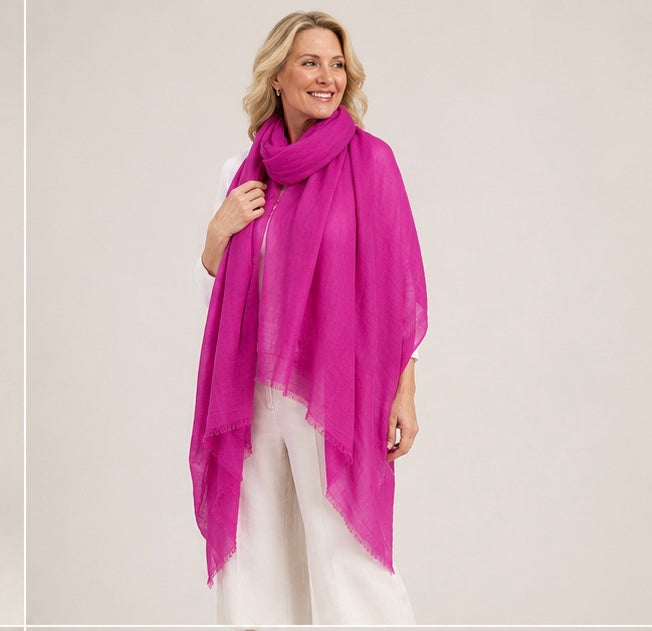 Julian 100% Ultra fine cashmere Maya oversized scarf/ wrap/ shawl-More colours available