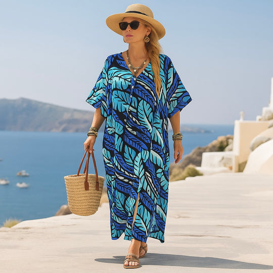 Tropical Maya Rayon Kaftan Sizes Available AU 8-28