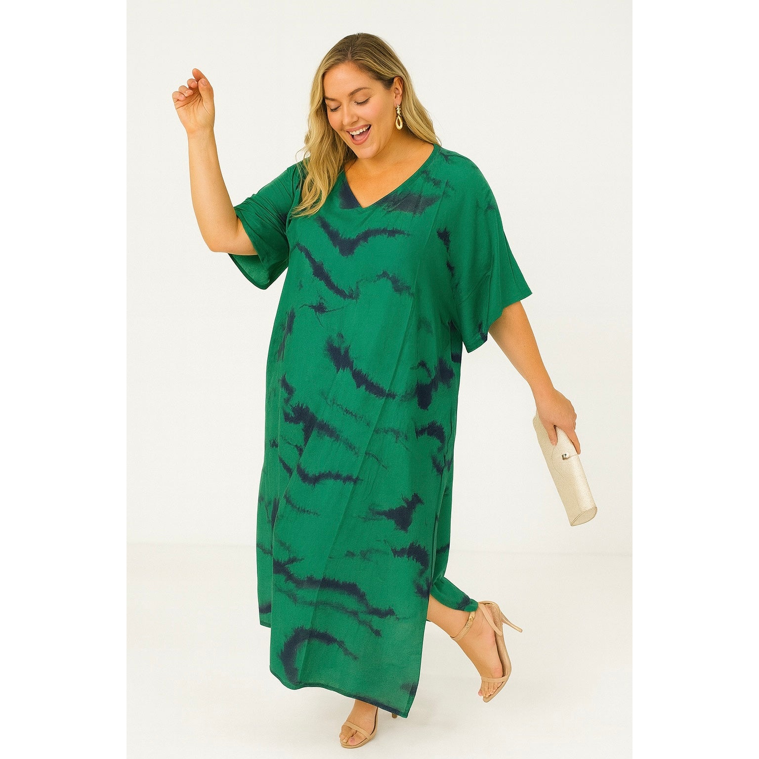 Maya Emerald kaftan dress - Sizes Available AU 14-30
