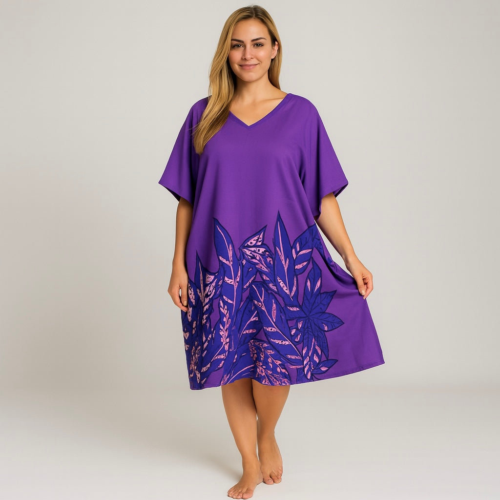 Purple Ferns Maya Short Kaftan Top Tunic Sizes Available AU 14-30