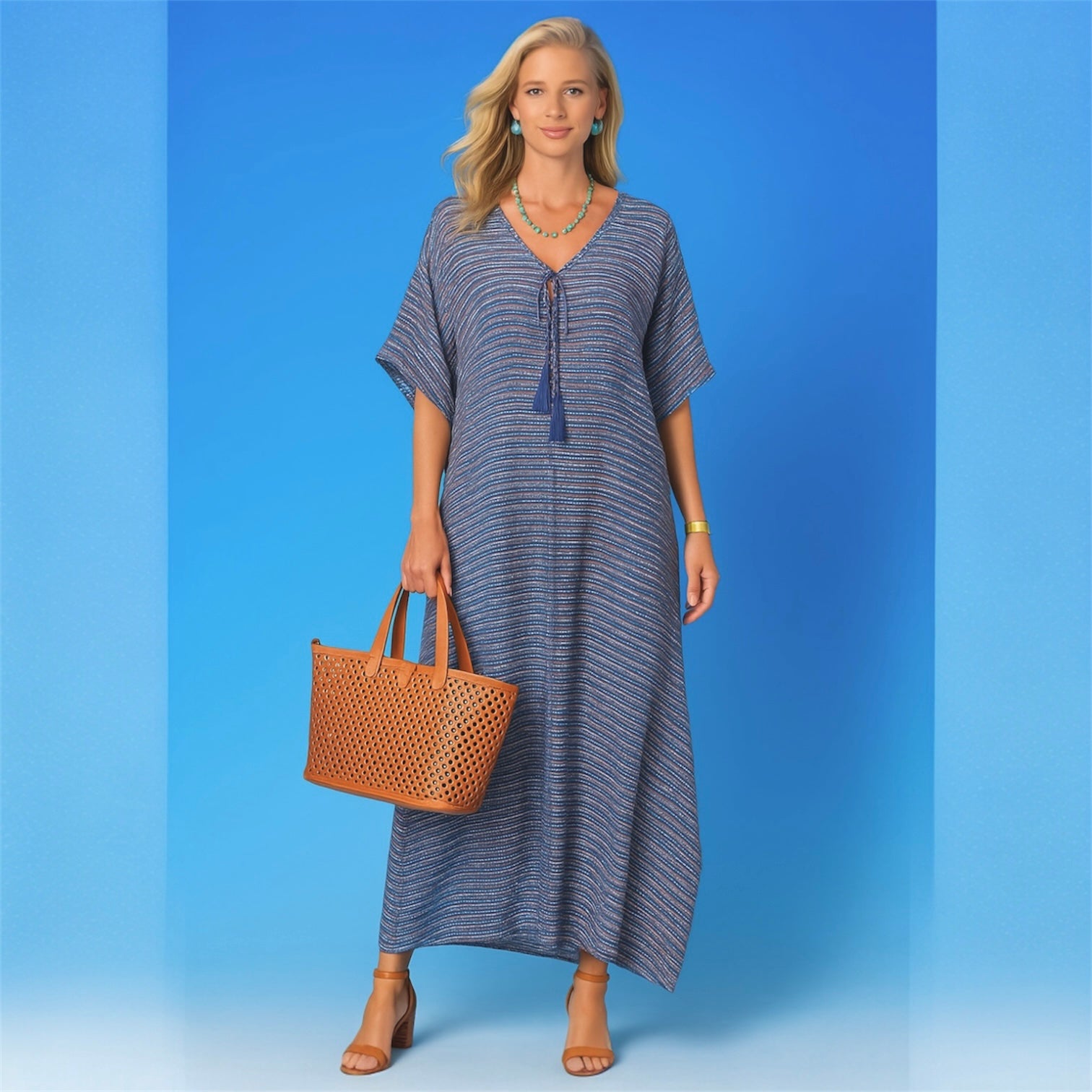 Maya Breezy Soft Rayon kaftan - Sizes Available AU 14-30