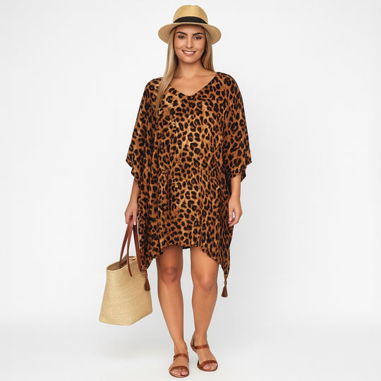 Maya Brown Breezy Tunic/ Top OFSA AU 12-24