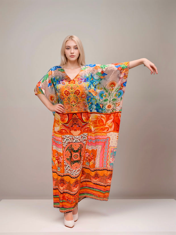 Sunshine Mia Embellished Kaftan Dress