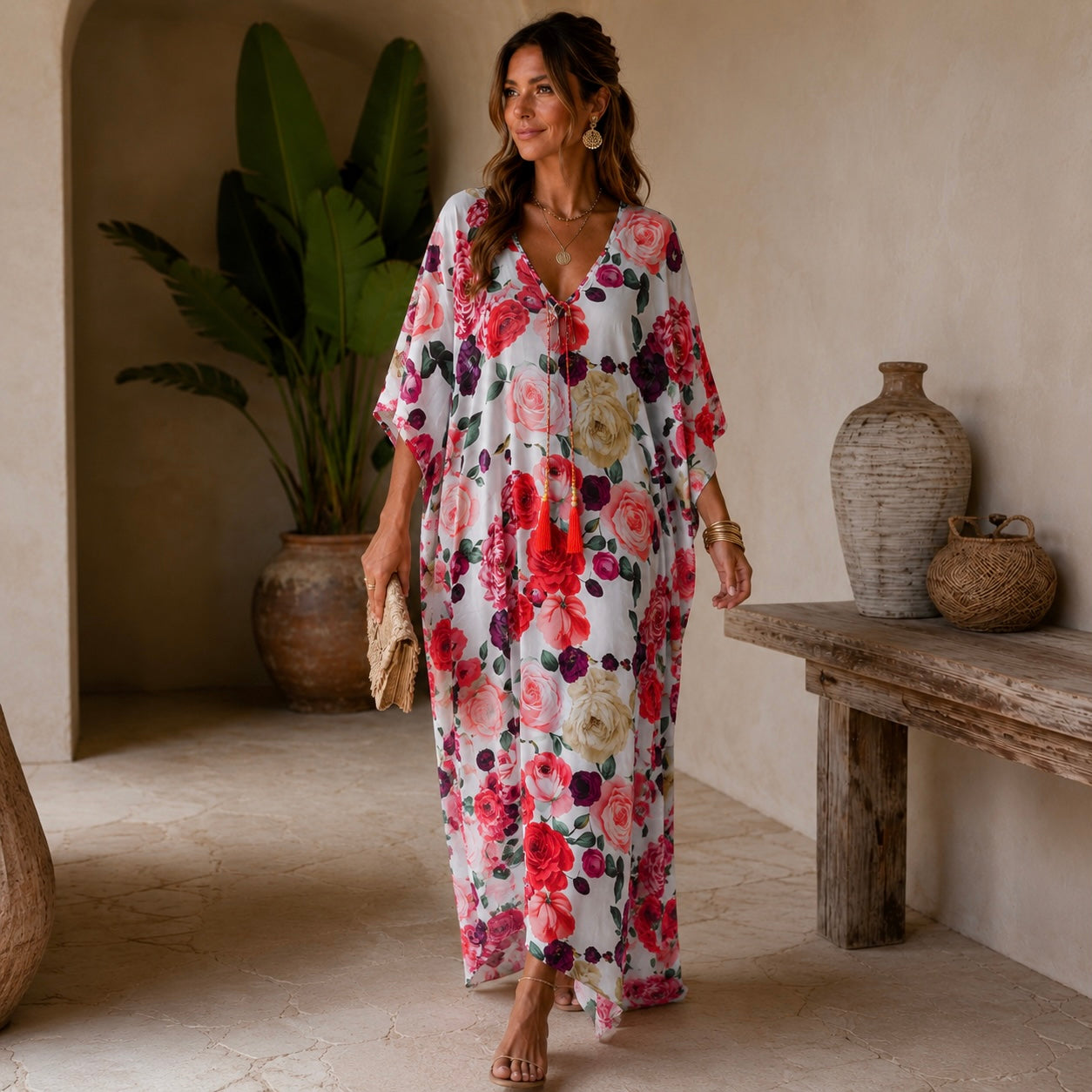 Coco Bella Luxurious Kaftans -                 O/S AU 12-20-More designs available
