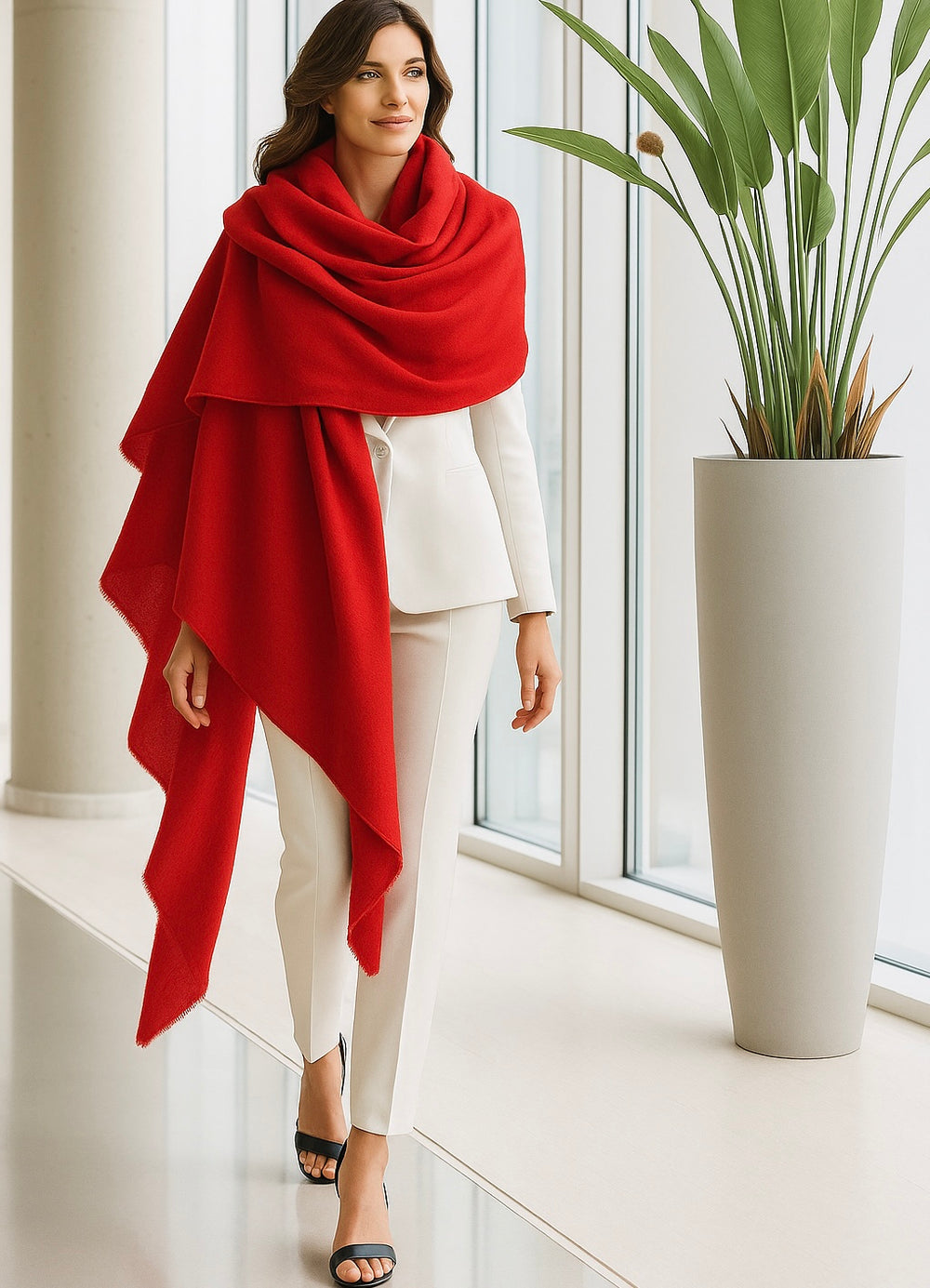 Julian 100% Cashmere  Ultra Light Oversized Scarf/Shawl/ Wrap