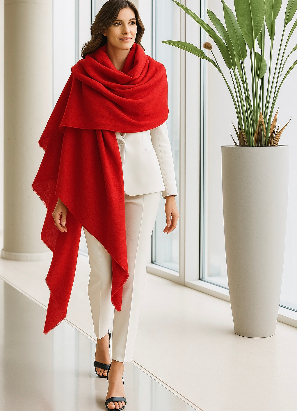 Julian 100% Cashmere  Ultra Light Oversized Scarf/Shawl/ Wrap