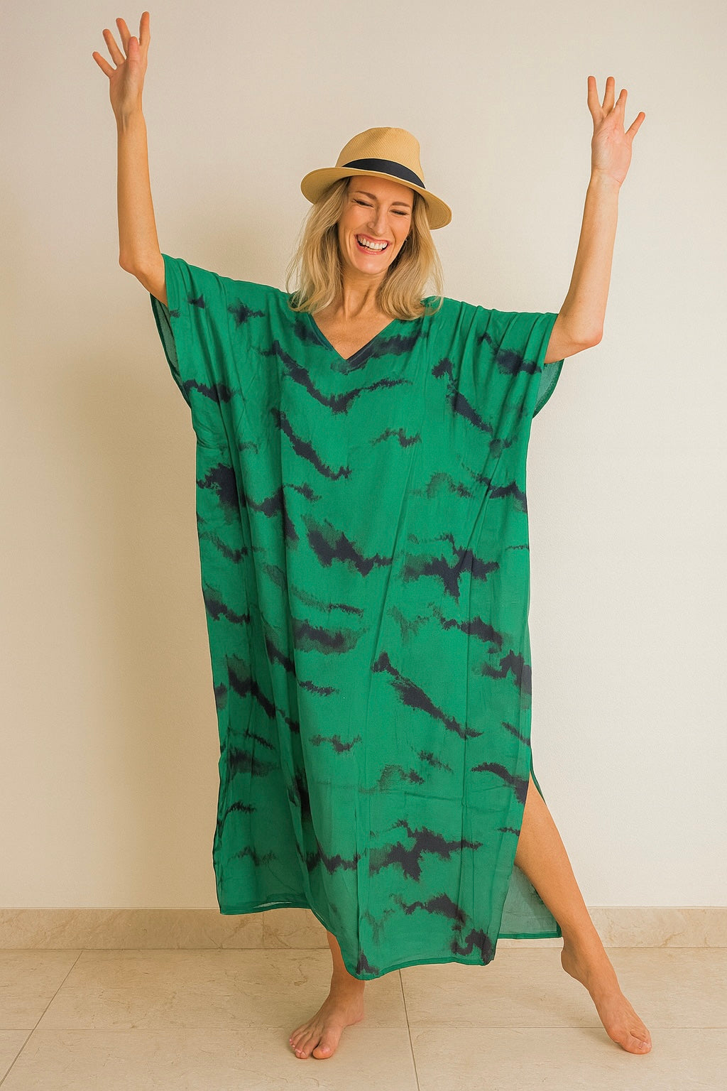 Maya Emerald kaftan dress - Sizes Available AU 14-30