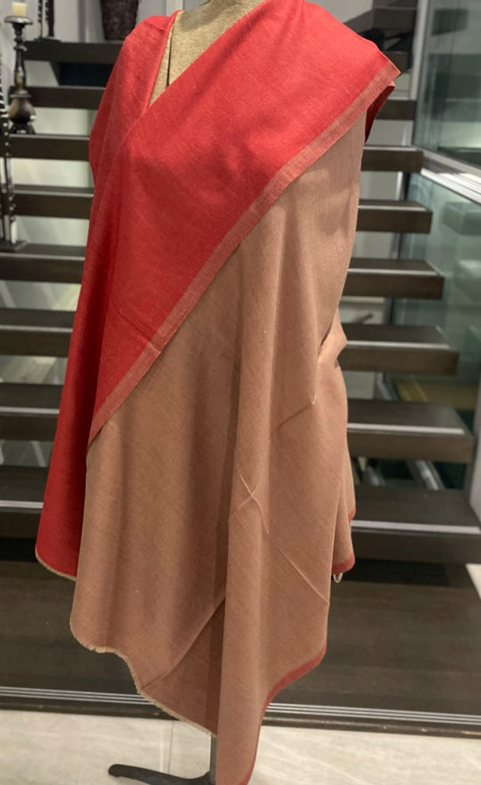 Reversible Oversized Pure Cashmere Pashmina Julian Wrap Shawl