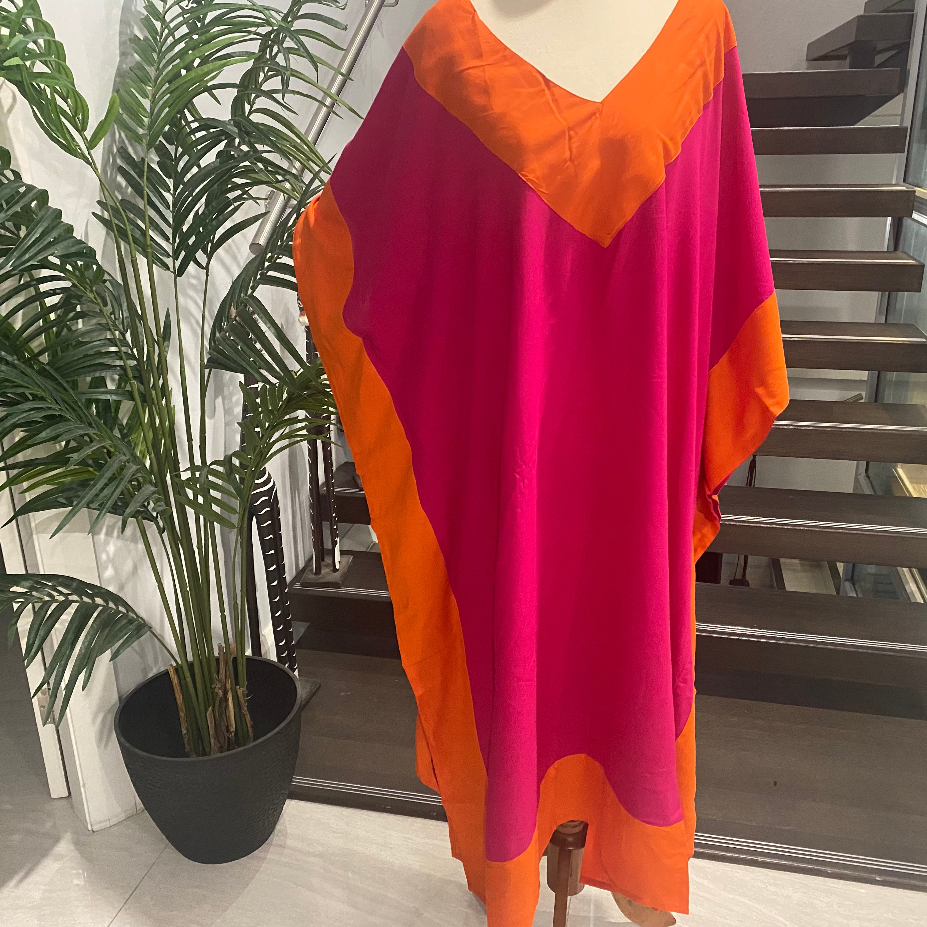 Premium Cotton rayon Maya Kaftan Dress One Size Fits All 12-22