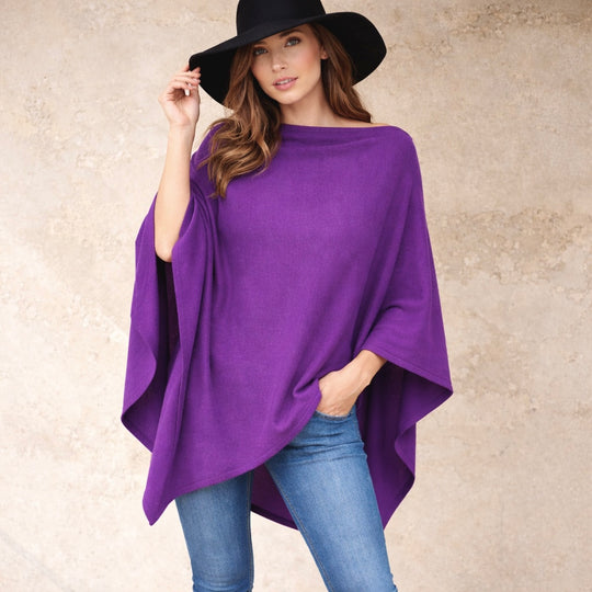 Julian Maya 100% Cashmere Oversized Poncho-More colours available