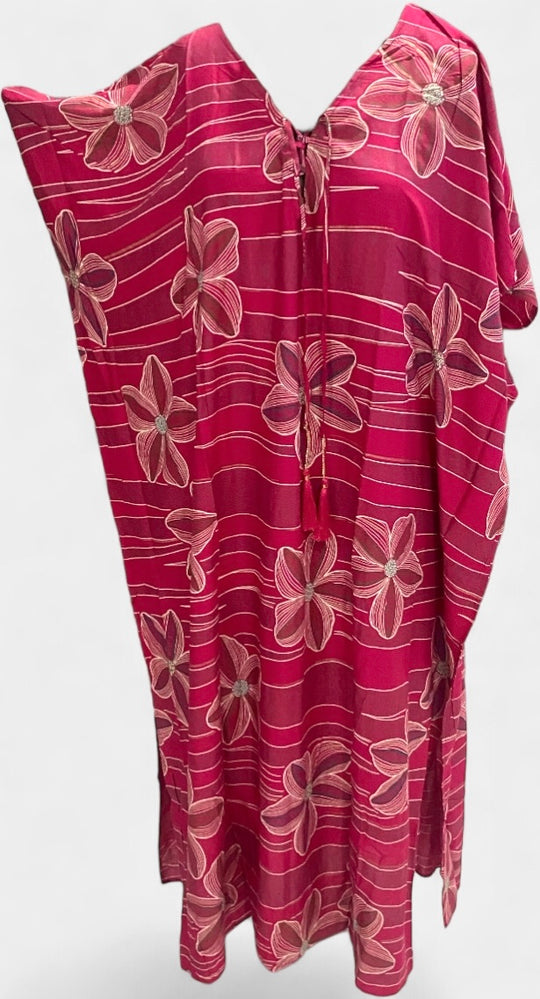 Maya Hot Pink Bohemian Summer kaftan-Sizes Available AU 14-30