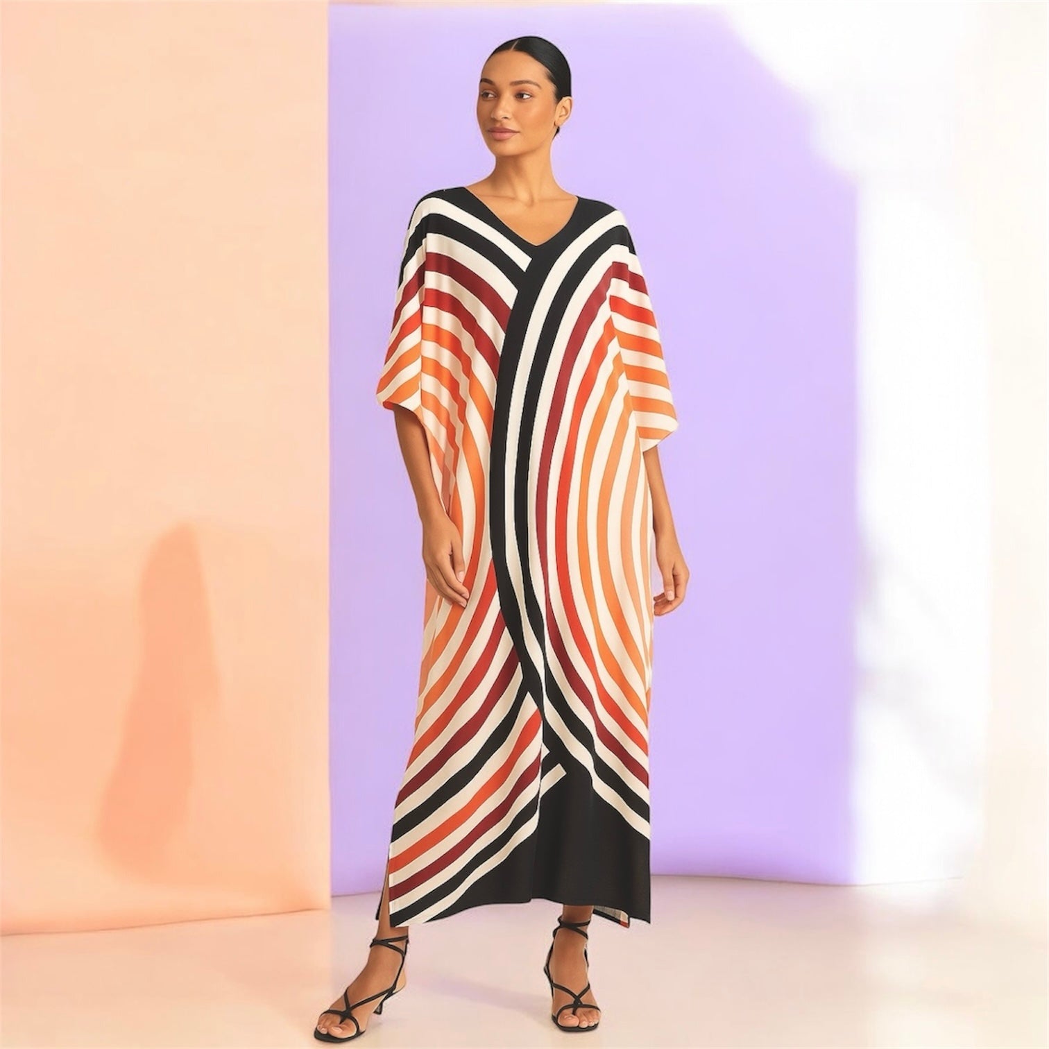 Maya Cool Breezy Ombré Tropical Boho kaftan - Sizes Available AU 14-30