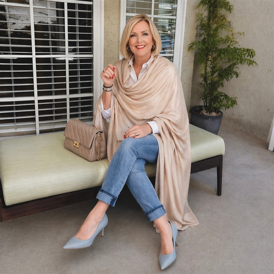 Julian 100% Ultra fine cashmere Maya oversized scarf/ wrap/ shawl-More colours available
