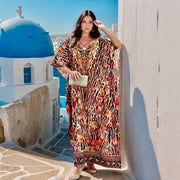 Flora fiesta Embellished Maya kaftan AU 12-26