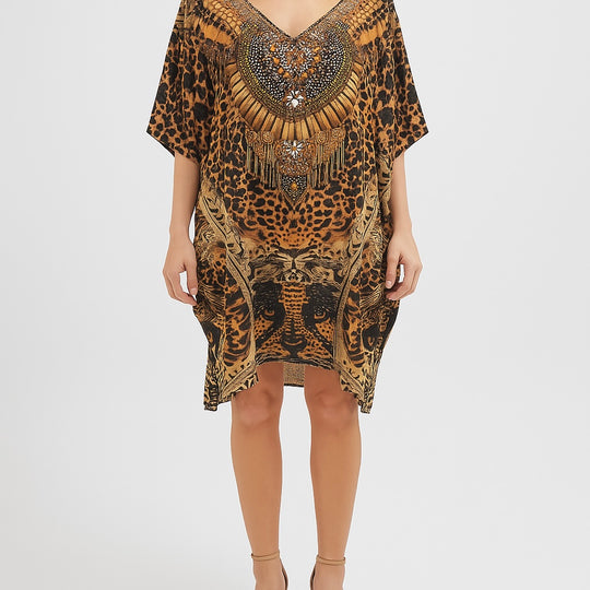Kyra Embellished Tunic Top Blouse Kaftan AU 12-26