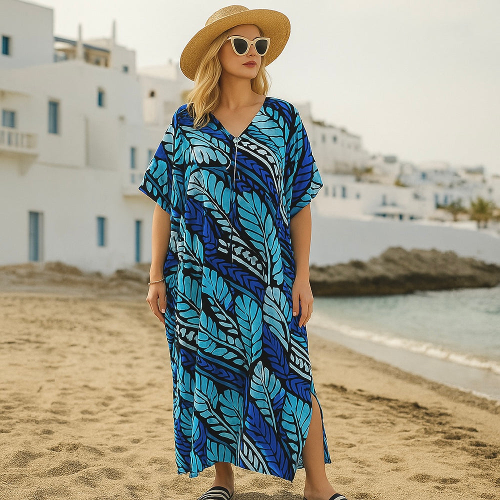 Tropical Maya Rayon Kaftan Sizes Available AU 8-28