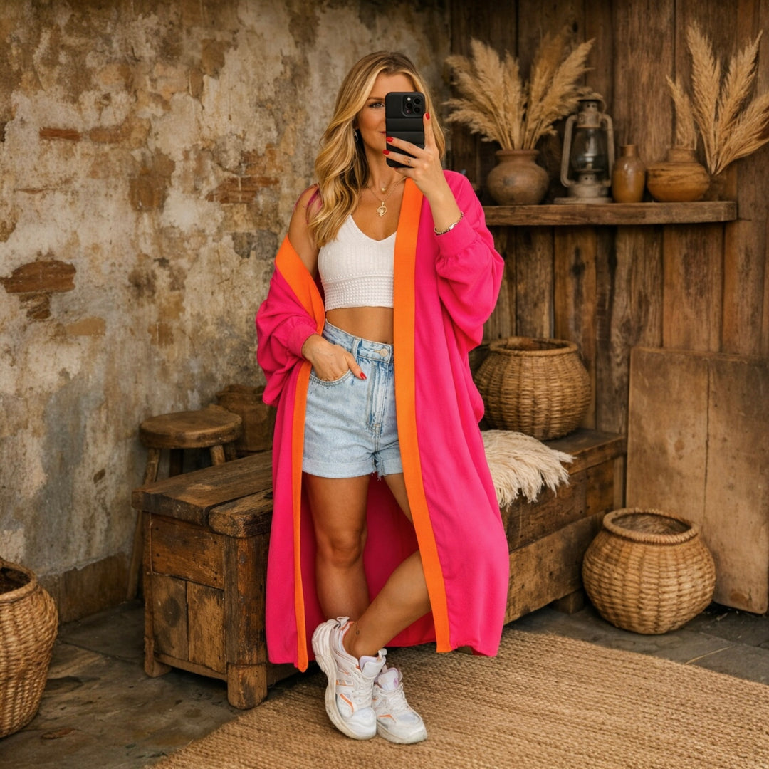 Handmade Cotton Kimono Jacket   O/S AU 10-18