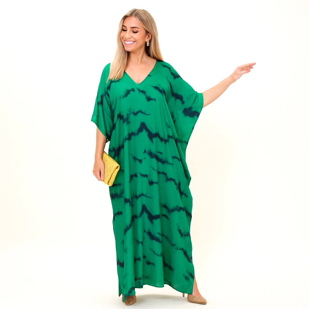 Maya Emerald kaftan dress - Sizes Available AU 14-30