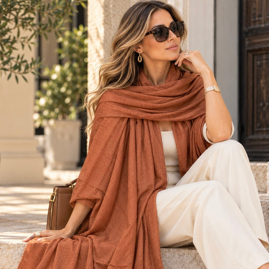 Imperial Julian handwoven pure Cashmere Travel Wrap-More Colours Available