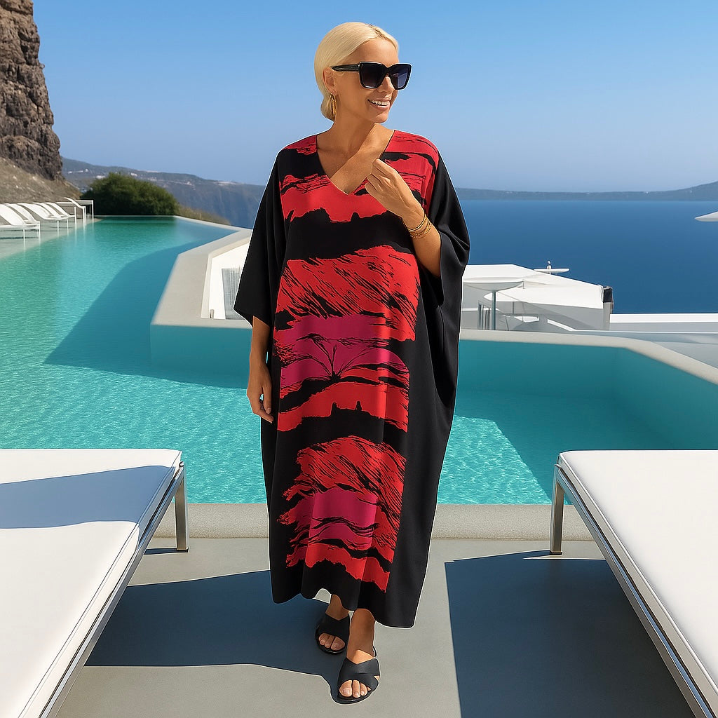 Maya Bohemian Rayon kaftan dress - Sizes Available AU 14-30