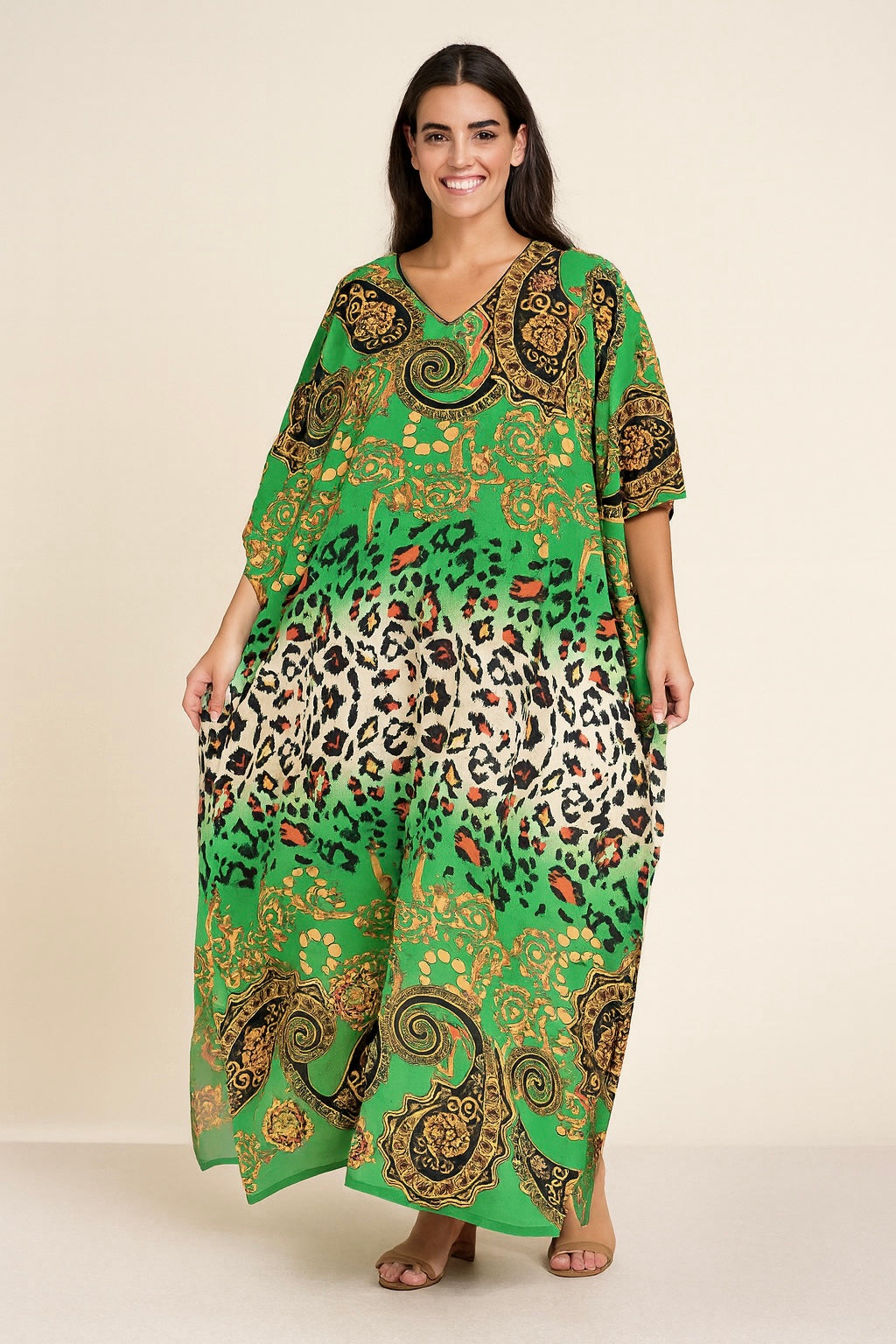Maya Bohemian Rayon kaftan dress - Sizes Available AU 14-30