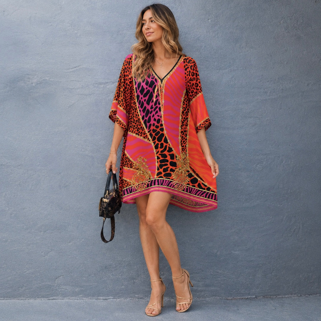 Maya Short Kaftan Top Tunic Sizes Available AU 14-30