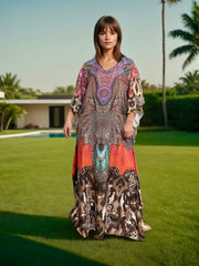 Animal Safari Embellished Maya kaftan AU 12-26