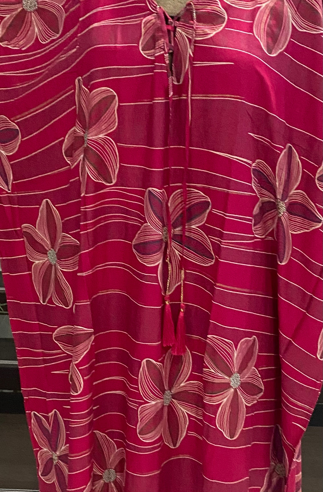 Maya Fuchsia Bloom Bohemian kaftan - Sizes Available AU 14-30