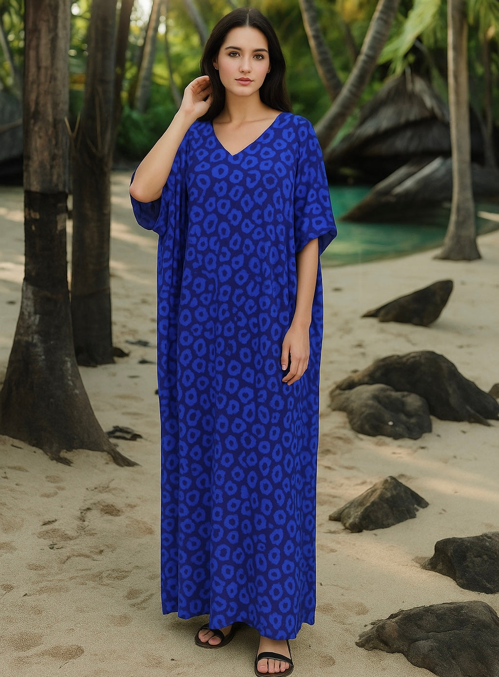 Maya Tropical Boho kaftan - Sizes Available AU 14-30
