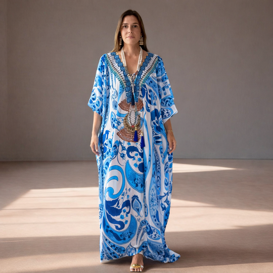 Coco Bella Milano’s Blue kaftan 12-20