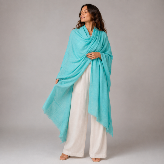 Imperial Julian handwoven pure Cashmere Travel Wrap-More Colours Available