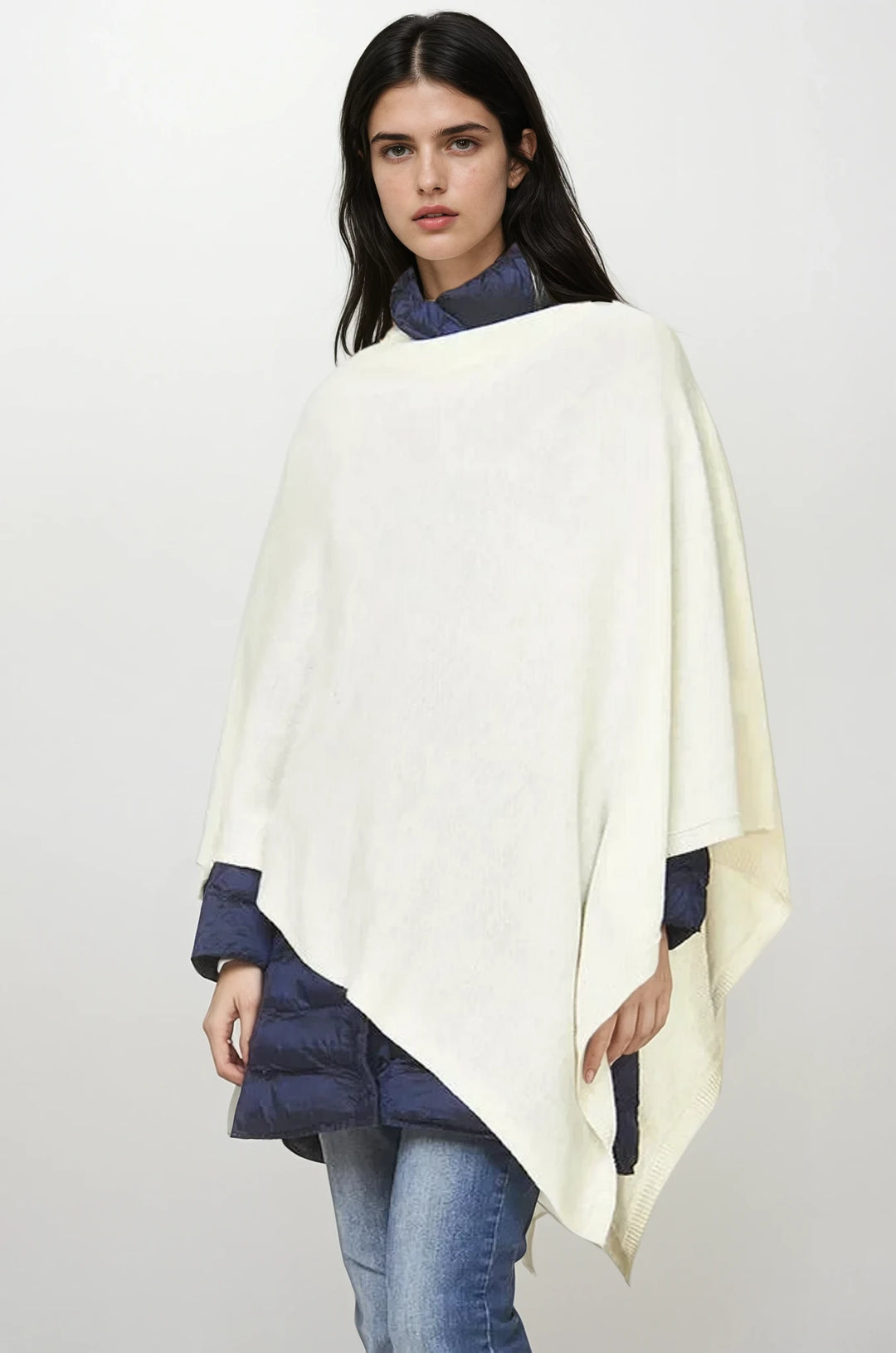 Women’s Pure Cashmere Oversized Julian Maya Poncho-More colours available