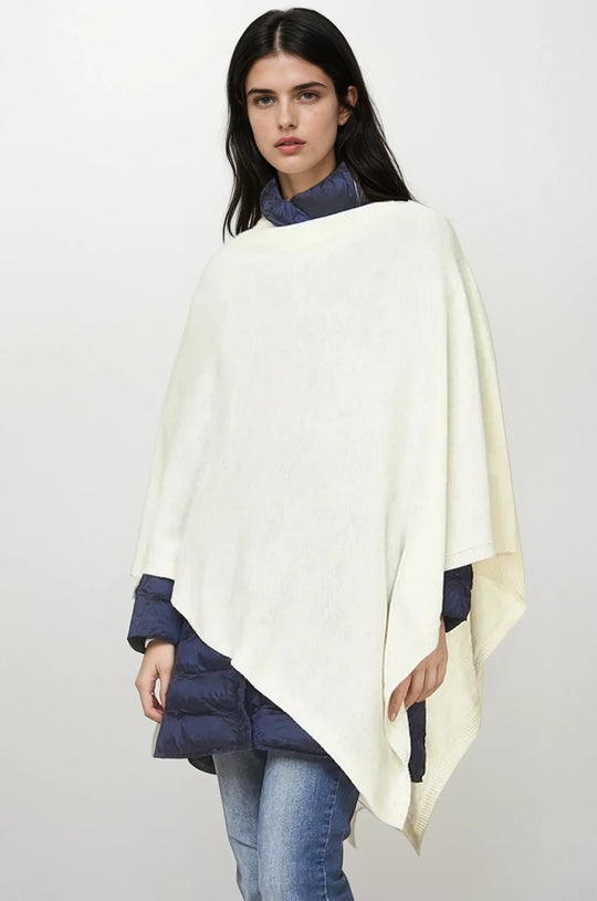 Women’s Pure Cashmere Oversized Julian Maya Poncho-More colours available