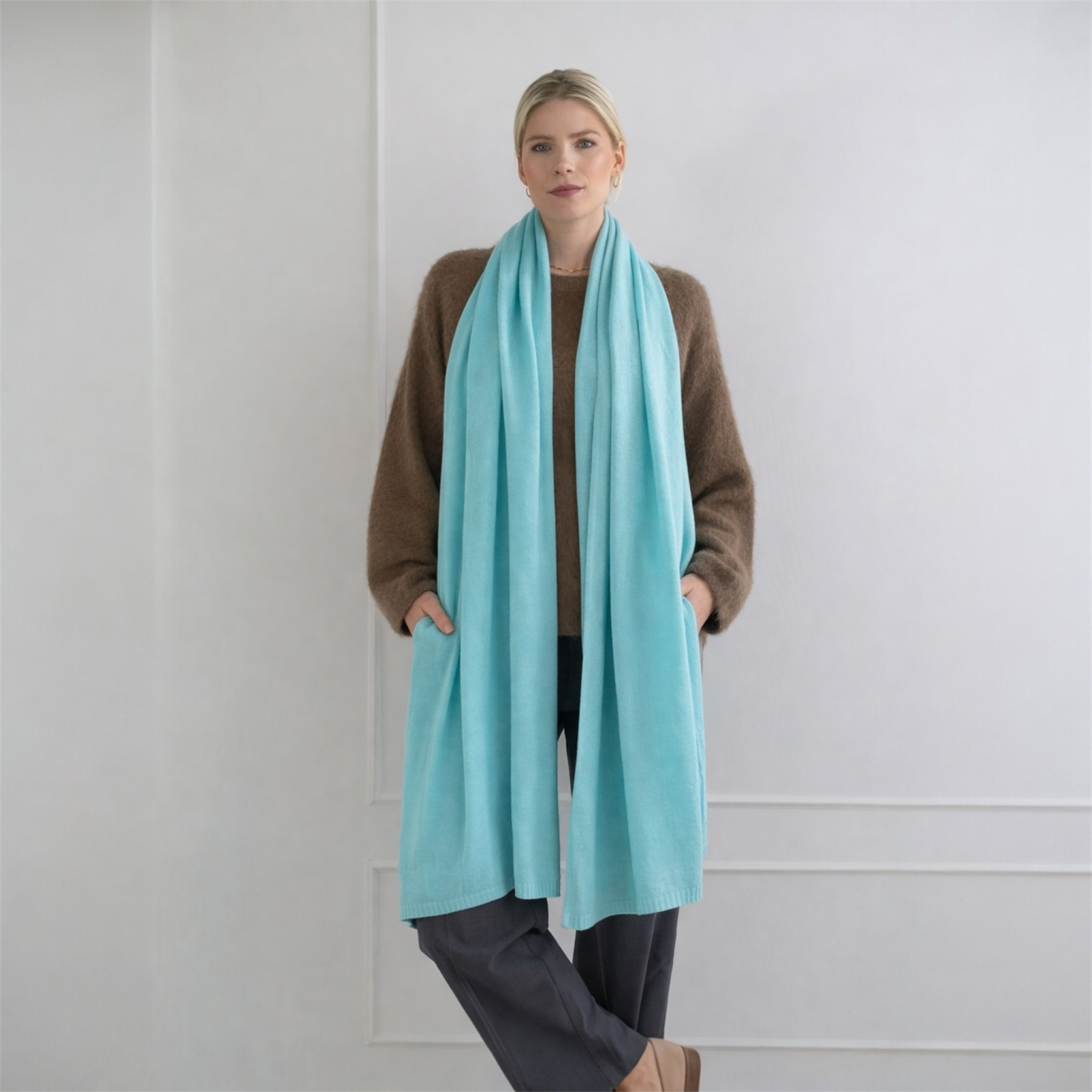 Mklane Australia -Luxury Cashmere Knit Travel Wrap – Oversized