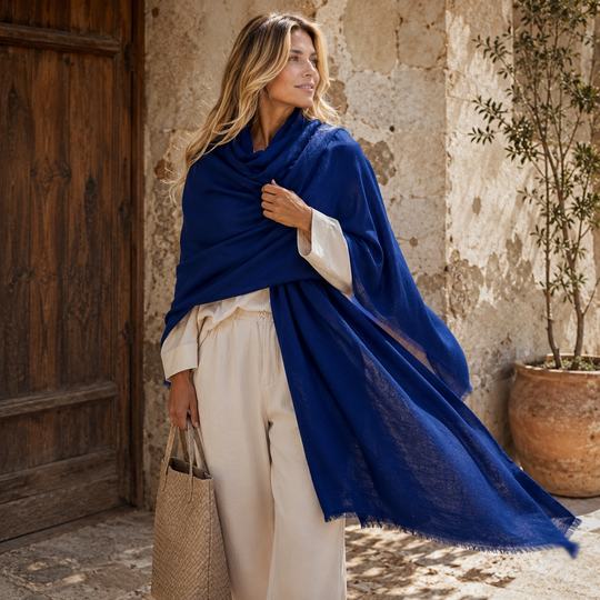 Imperial Julian handwoven pure Cashmere Travel Wrap-More Colours Available