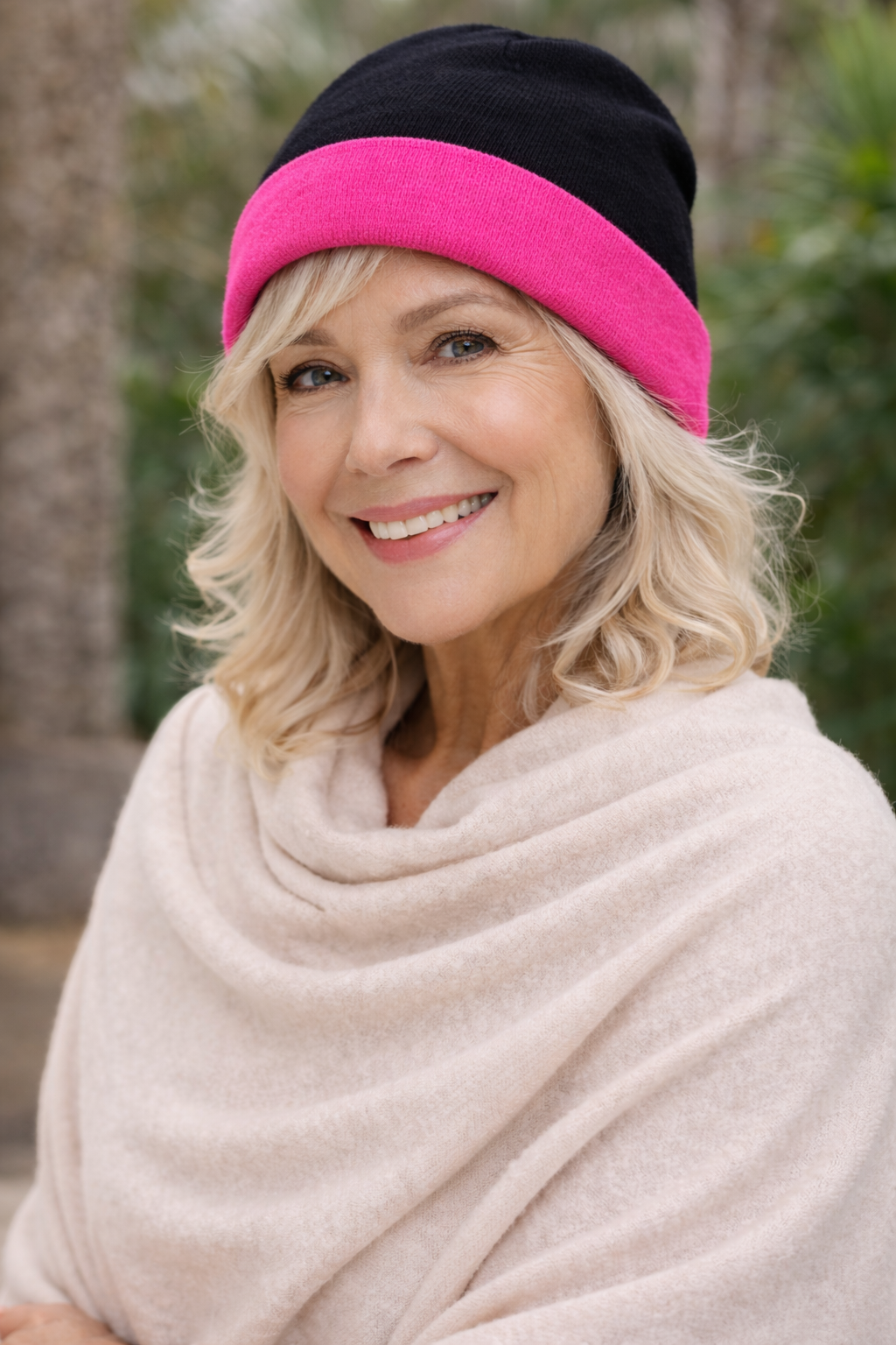 Julian Cashmere Reversible Beanie /Cap