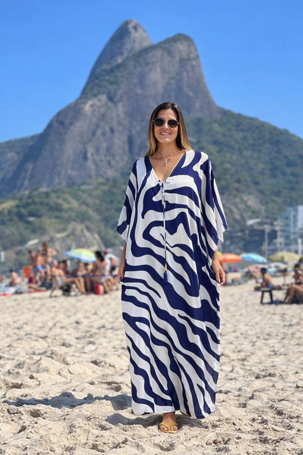 Coco Bella Silk Mix Front Tie Kaftan 12-20-More designs available