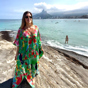 Tropical Parrots Coco Bella Kaftan 12-22