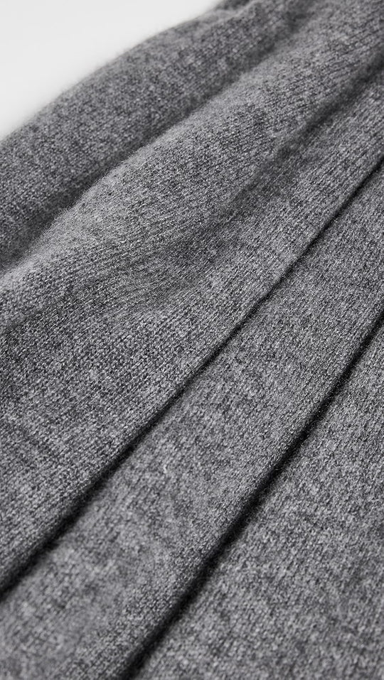 Julian 100% Knitted Cashmere Extra large Travel Wrap/Shawl-Charcoal Grey