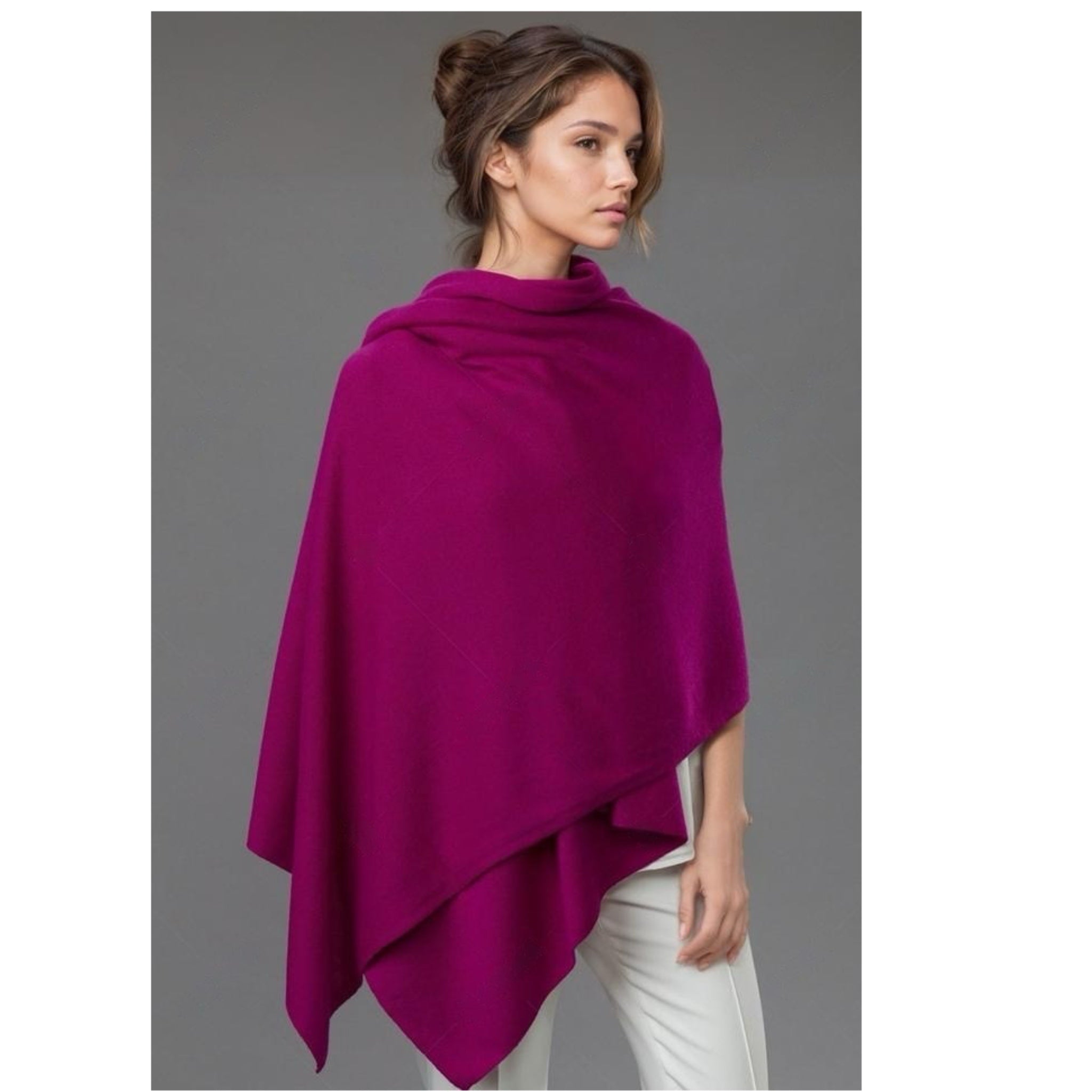 Julian knitted Pure cashmere scarf/ shawl/ Travel wrap-Colours available