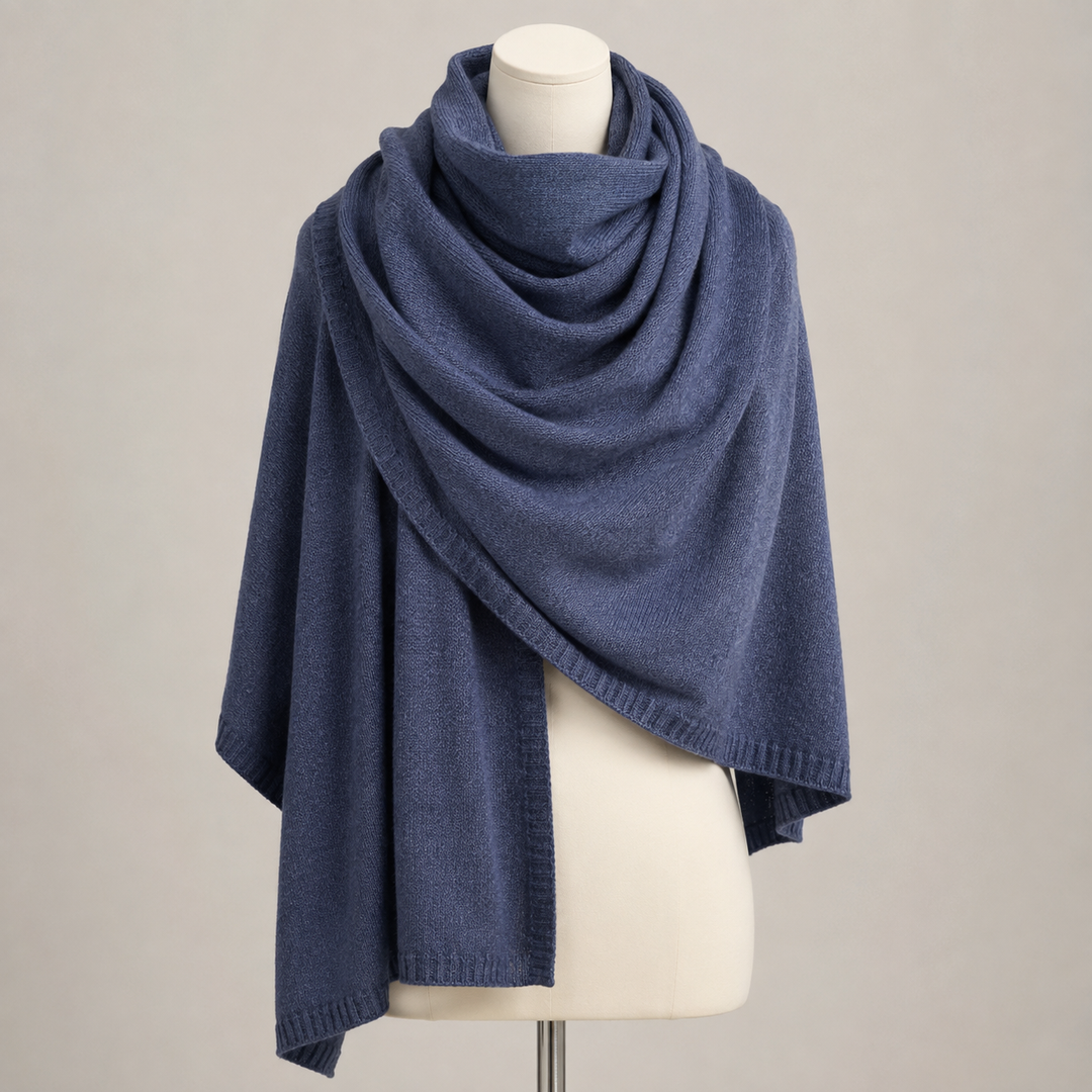 Julian knitted Cashmere Maya Travel wrap-Extra Large