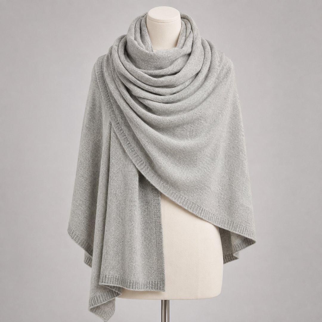 Julian knitted Cashmere Maya Travel wrap-Extra Large