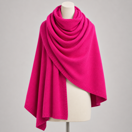 Julian knitted Cashmere Maya Travel wrap-Extra Large