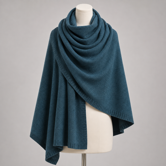 Julian knitted Cashmere Maya Travel wrap-Extra Large
