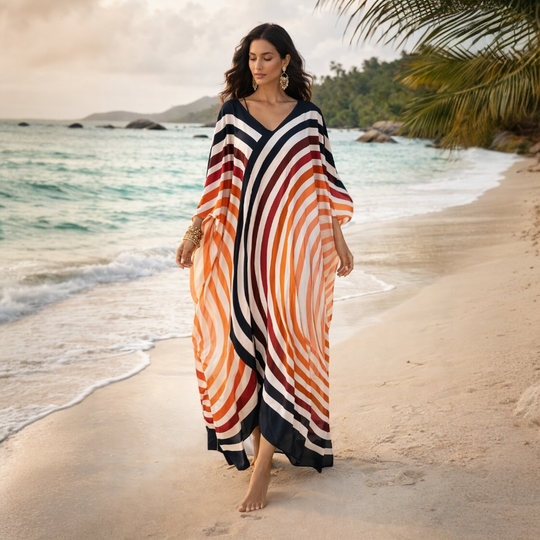 Maya Cotton Rayon kaftan - Sizes Available AU 14-30