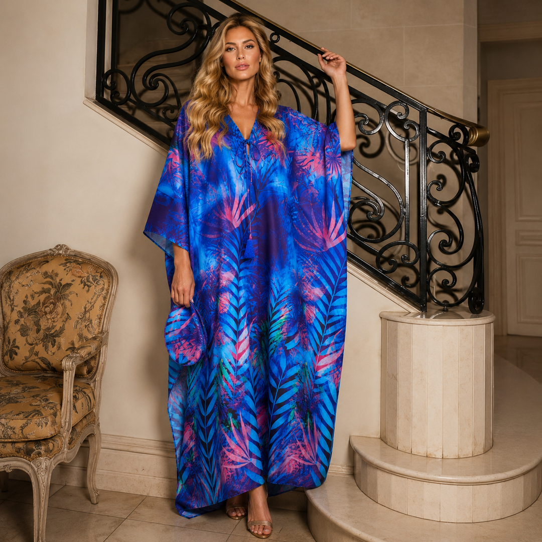 Luxe Silk Sareka Coco Bella Kaftan. Sizes Available AU 14-28