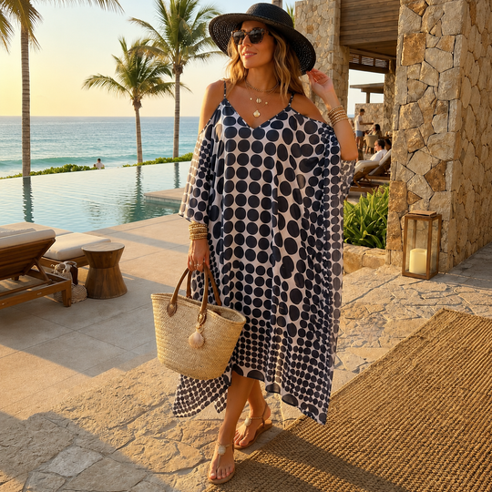 Coco Bella Cold Shoulder Midi Kaftan 12-20
