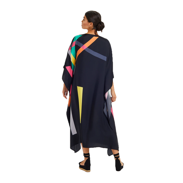 Lillie Black MIDI Kaftan Dress Sizes available AU 12-26